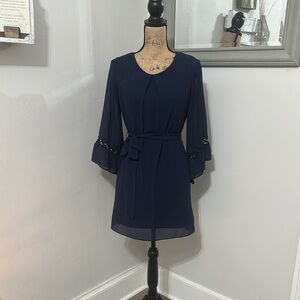Elegant Navy Blue Dress
